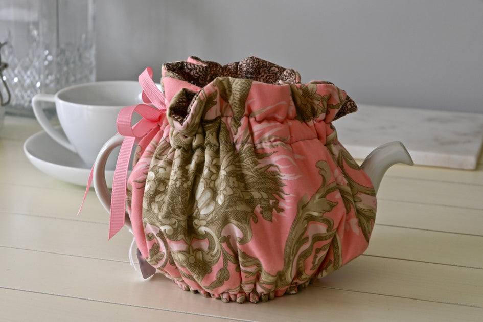 Pastel Toile Pink 4 Cup Thistledown cozy Annie’s Tea Time