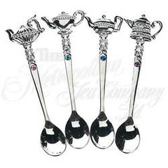 Teapot Demispoon Stainless Steel, Set of 4, 4.5 inches long