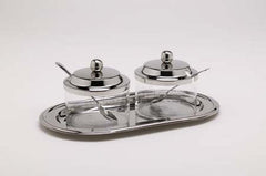 Jam, Cream, and Lemon Curd Server- 3 Bowls