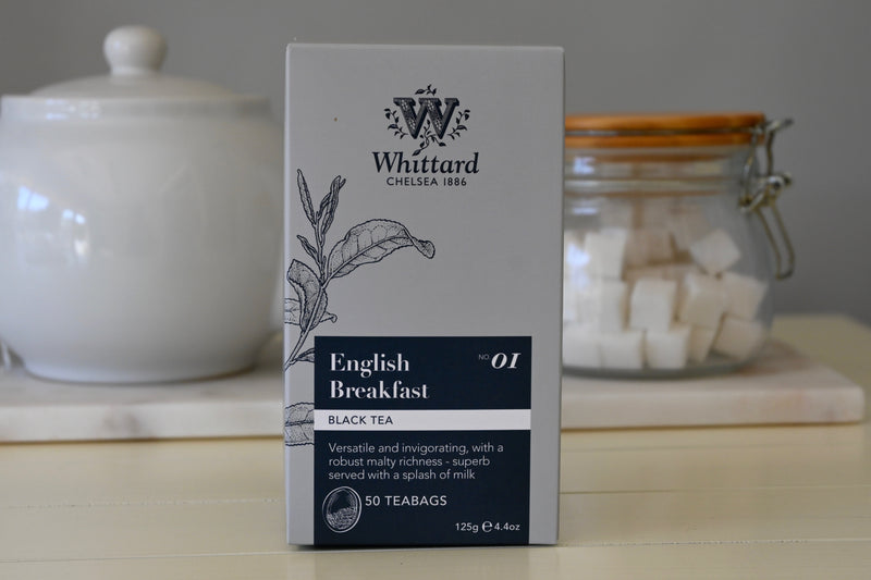 English Breakfast Black Tea- 50 Teabags 125g Whittard- Best by: 1/2022