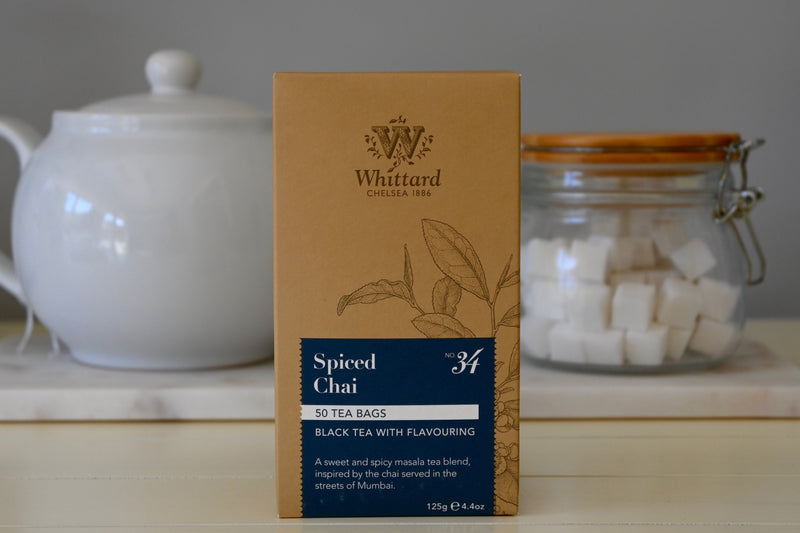 Spiced Chai Black Tea- 50 Teabags 125g Whittard- Best By: 3/2020