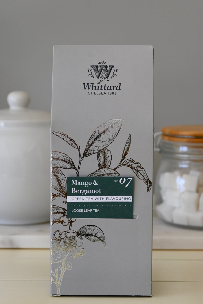 Mango & Bergamot Loose Green Tea Pouch 100g Whittard - Best By: 7/2020