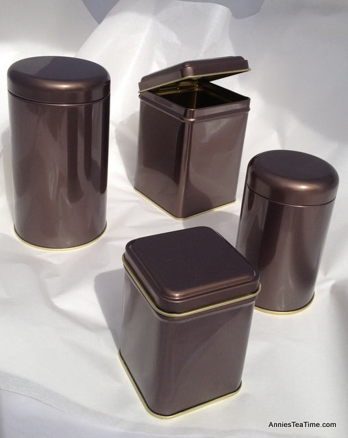 Roman Bronze medium round 100g Storage Tin