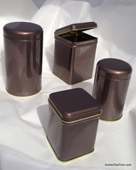 Roman Bronze medium round 100g Storage Tin