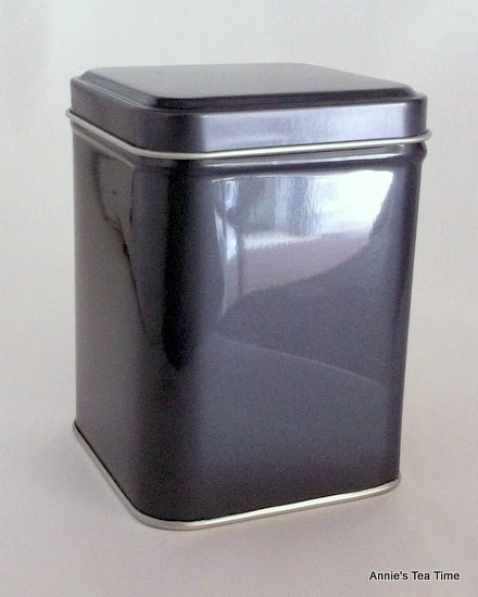 Gunmetal small square 50g Storage Tin