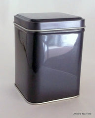 Gunmetal small square 50g Storage Tin