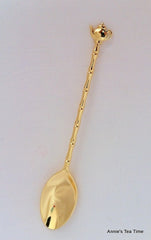 Gold Teapot Spoon