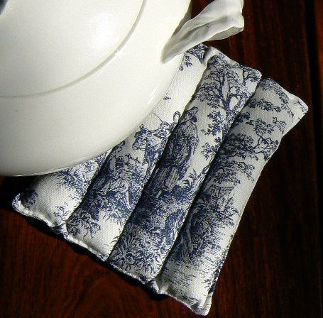 Toile Blue Trivet by Cricklewood Cottage
