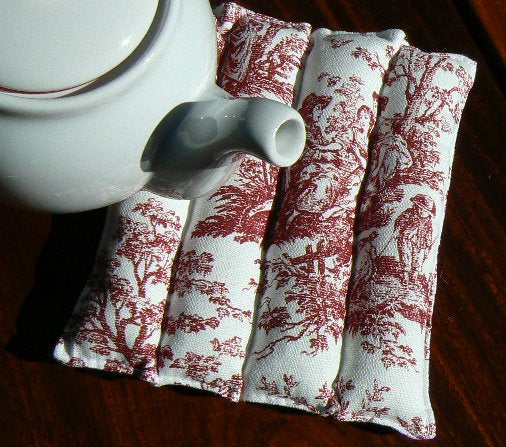 Toile Brick Red Trivet by Cricklewood Cottage