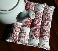Toile Brick Red Trivet by Cricklewood Cottage