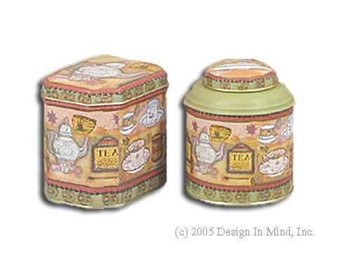 Tea Caddy (Empty) Whittard Straight Sided